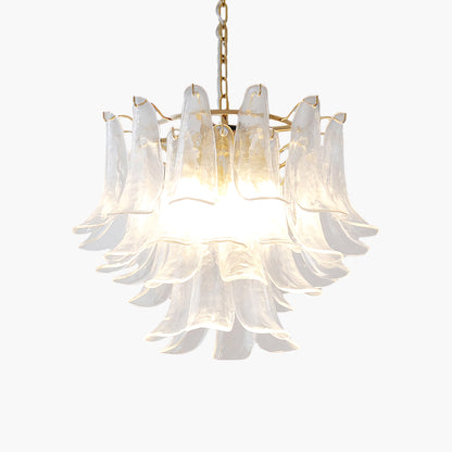 Leaf Cascade Modern Crystal Chandelier