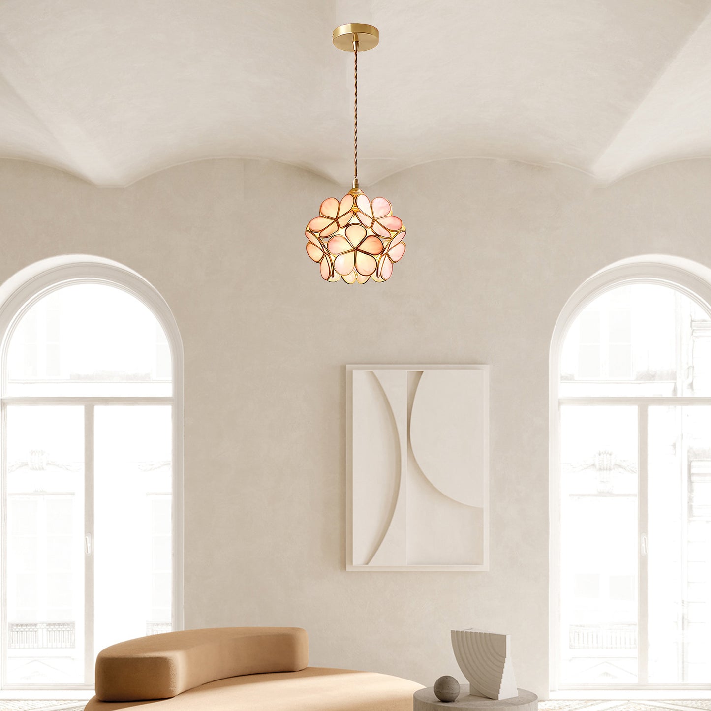 Petal Minimalist Crystal Pendant Light