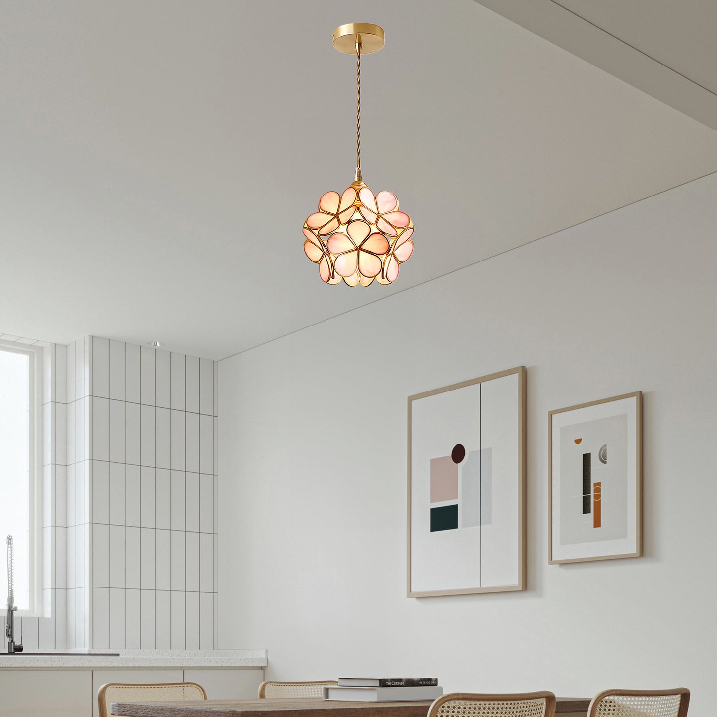 Petal Minimalist Crystal Pendant Light