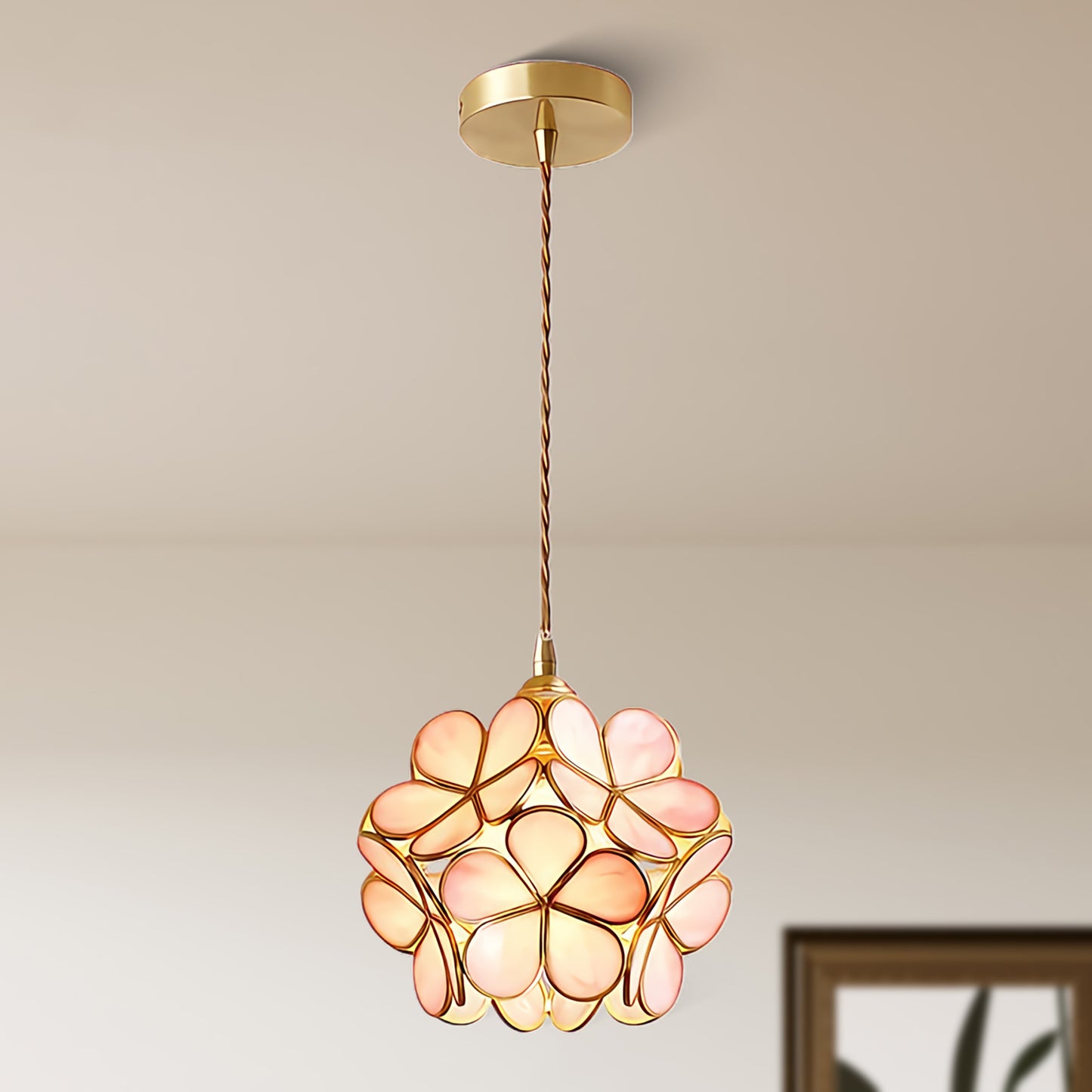 Petal Minimalist Crystal Pendant Light