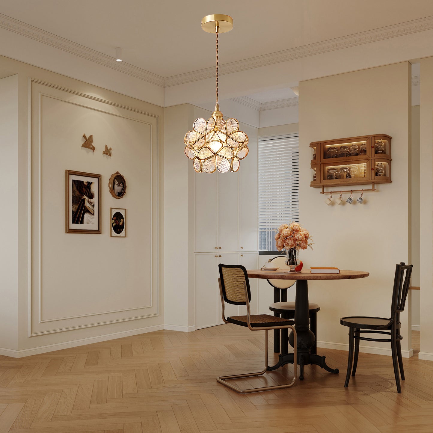 Petal Minimalist Crystal Pendant Light