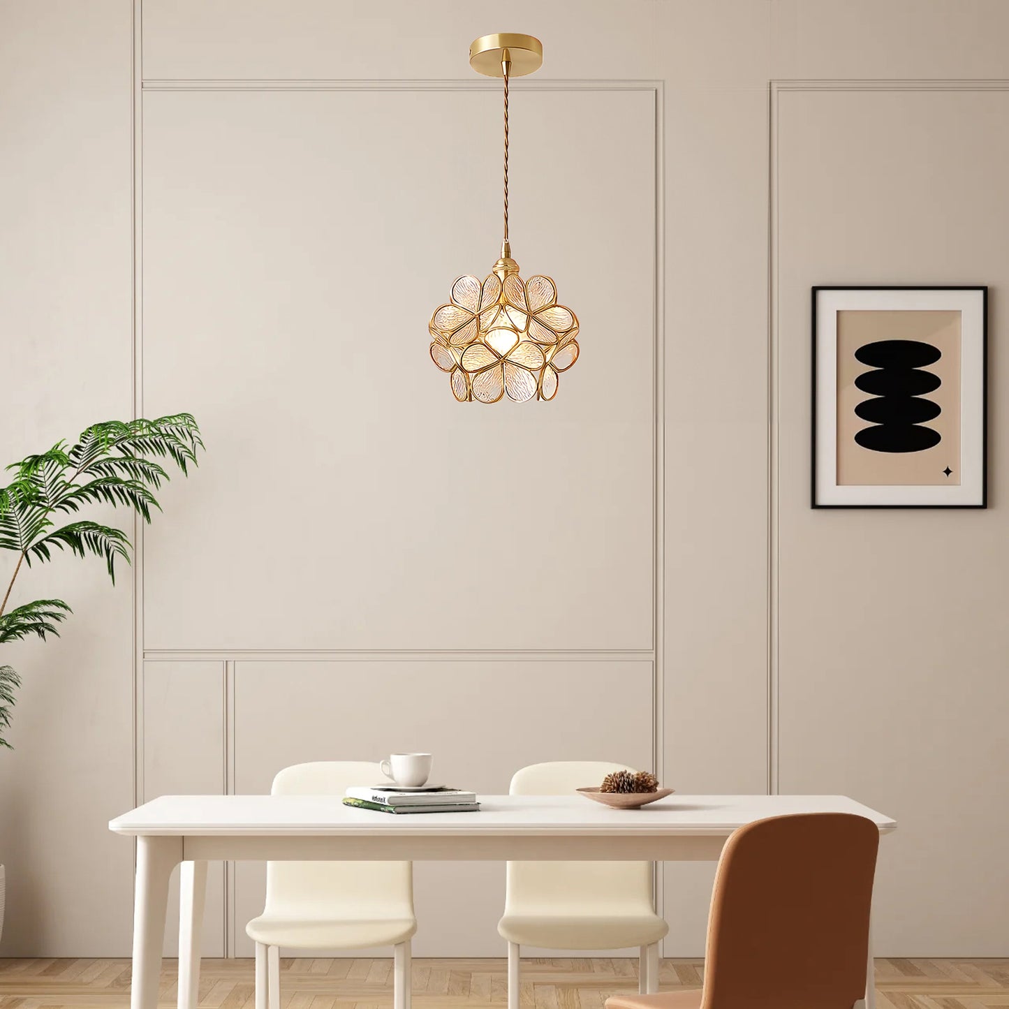 Petal Minimalist Crystal Pendant Light