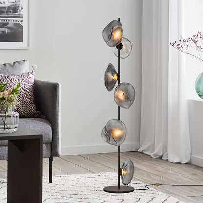 Petals Floor Eclectic Crystal Lamp