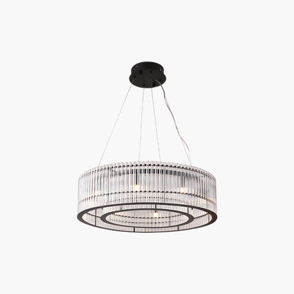 Tube Ring Modern Crystal Chandelier