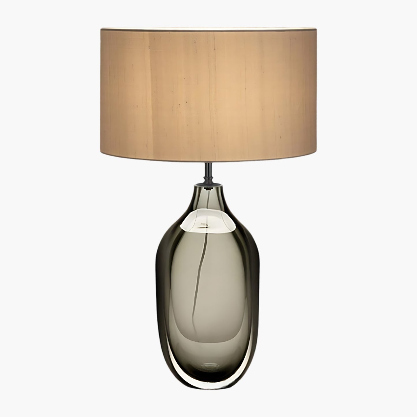 Glazed Eclectic Crystal Table Lamp