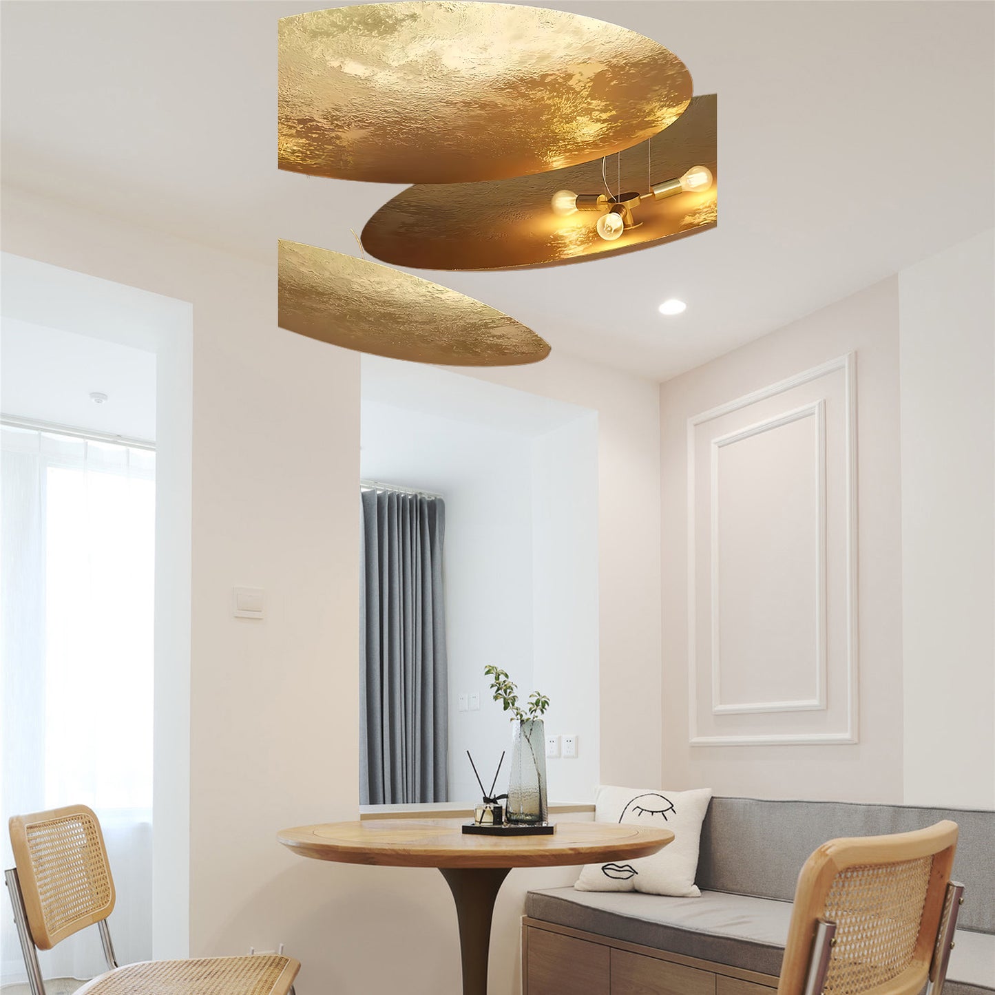 Gong Traditional Metal Pendant Lamp