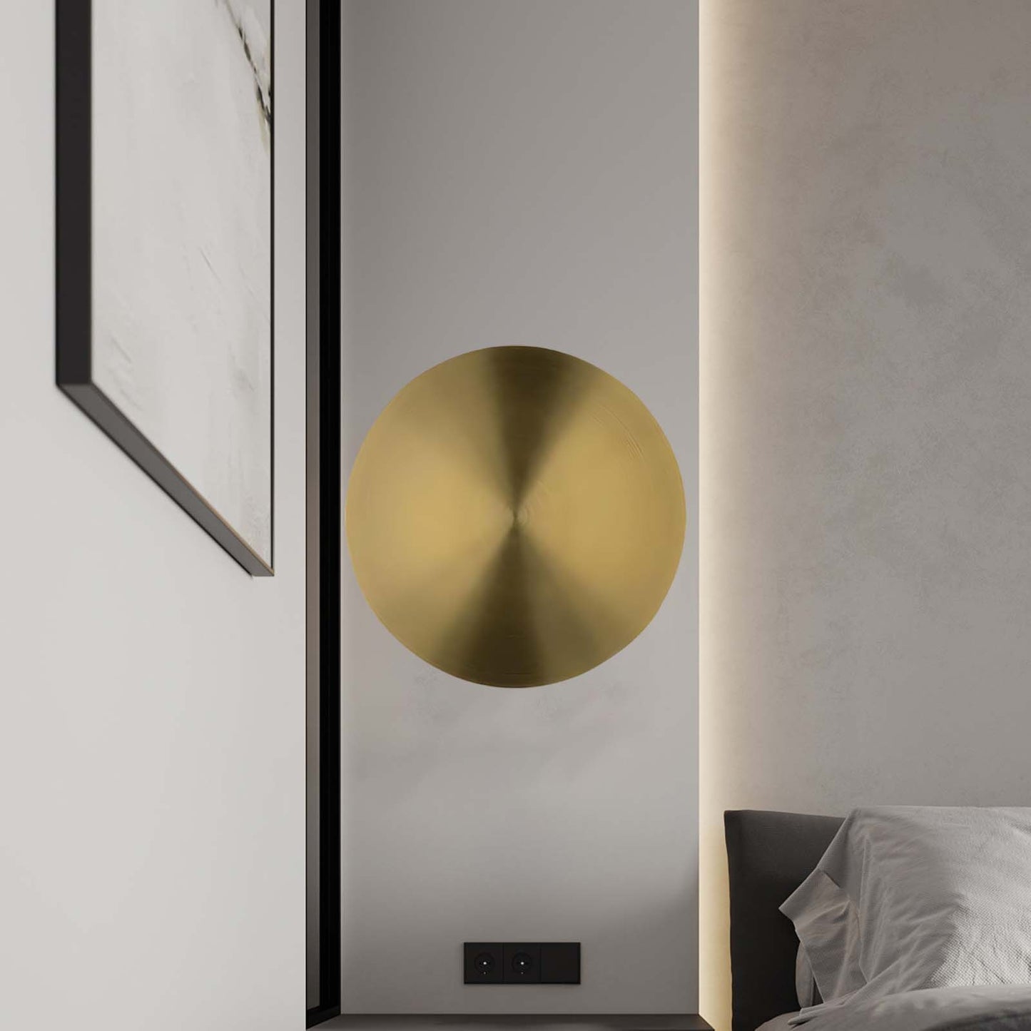 Gossa Eclectic Metal Wall Lamp