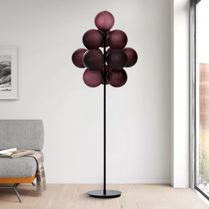 Grape Eclectic Crystal Floor Lamp