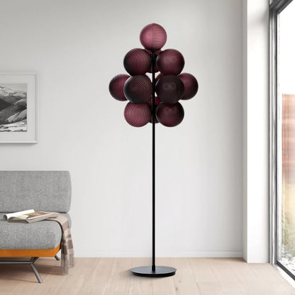 Grape Eclectic Crystal Floor Lamp