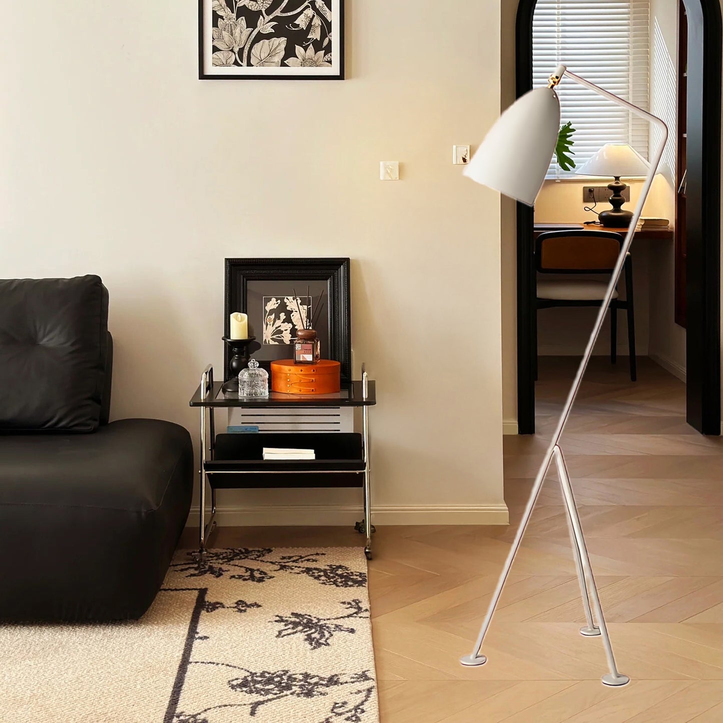 Grasshopper Minimalist Metal Floor Lamp