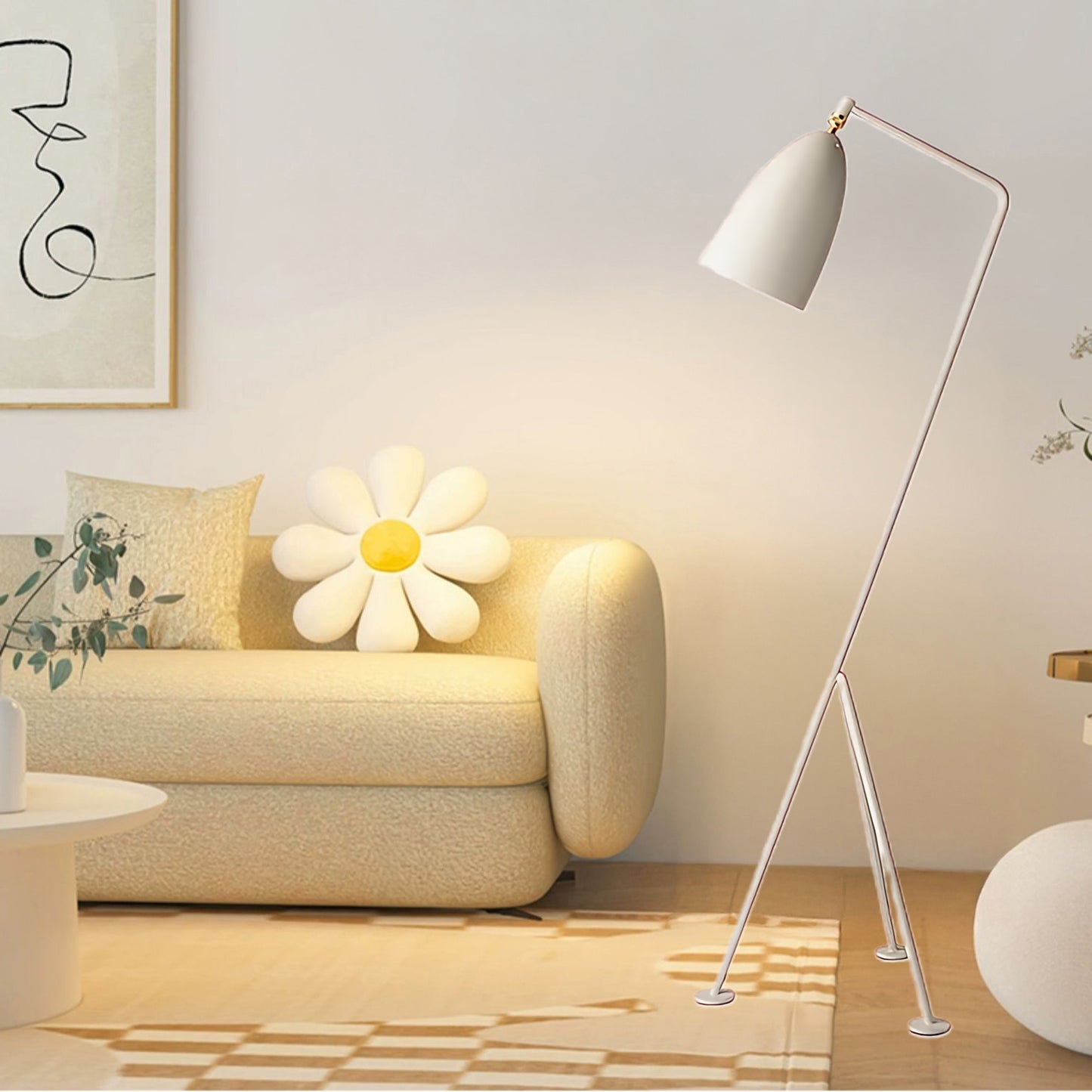 Grasshopper Minimalist Metal Floor Lamp