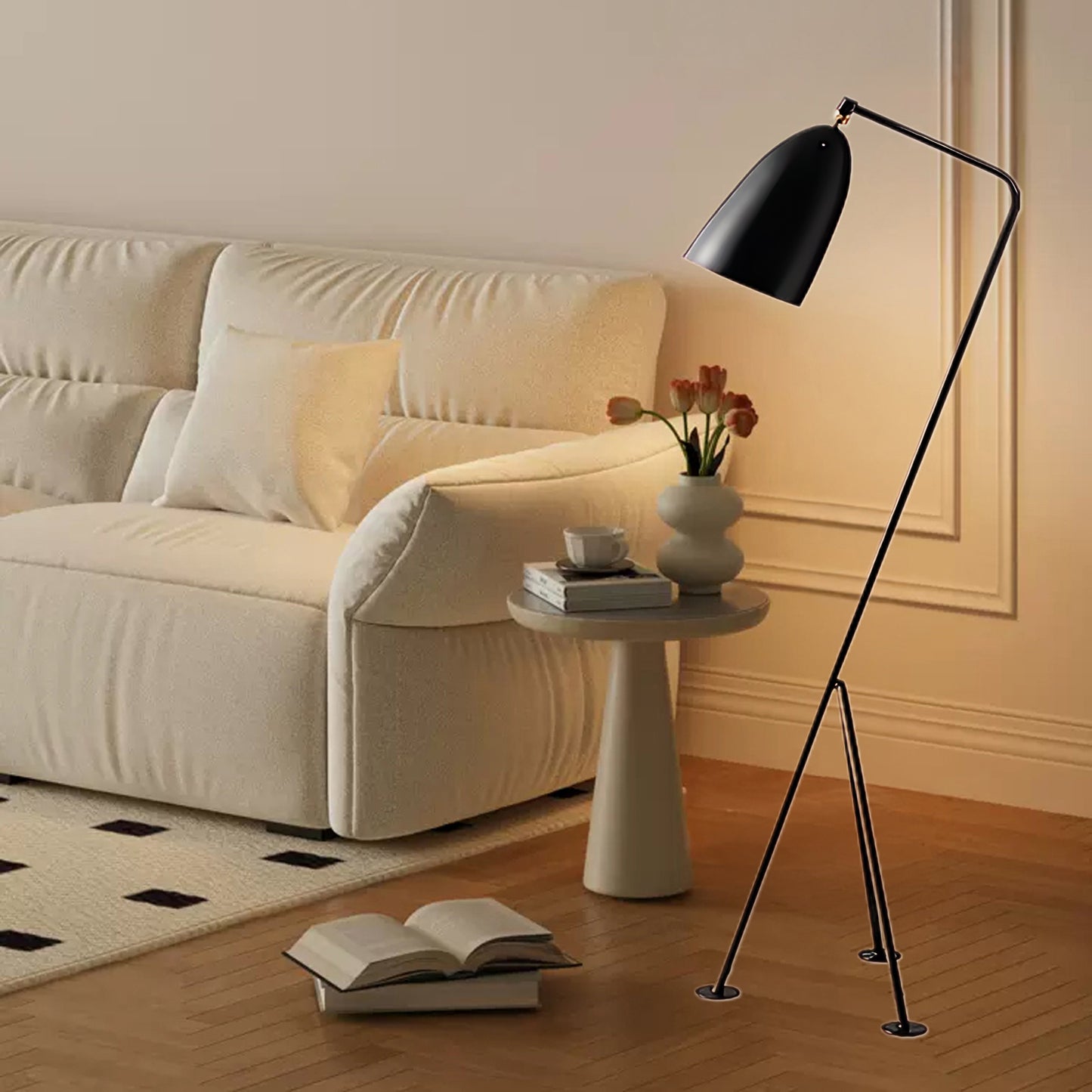 Grasshopper Minimalist Metal Floor Lamp