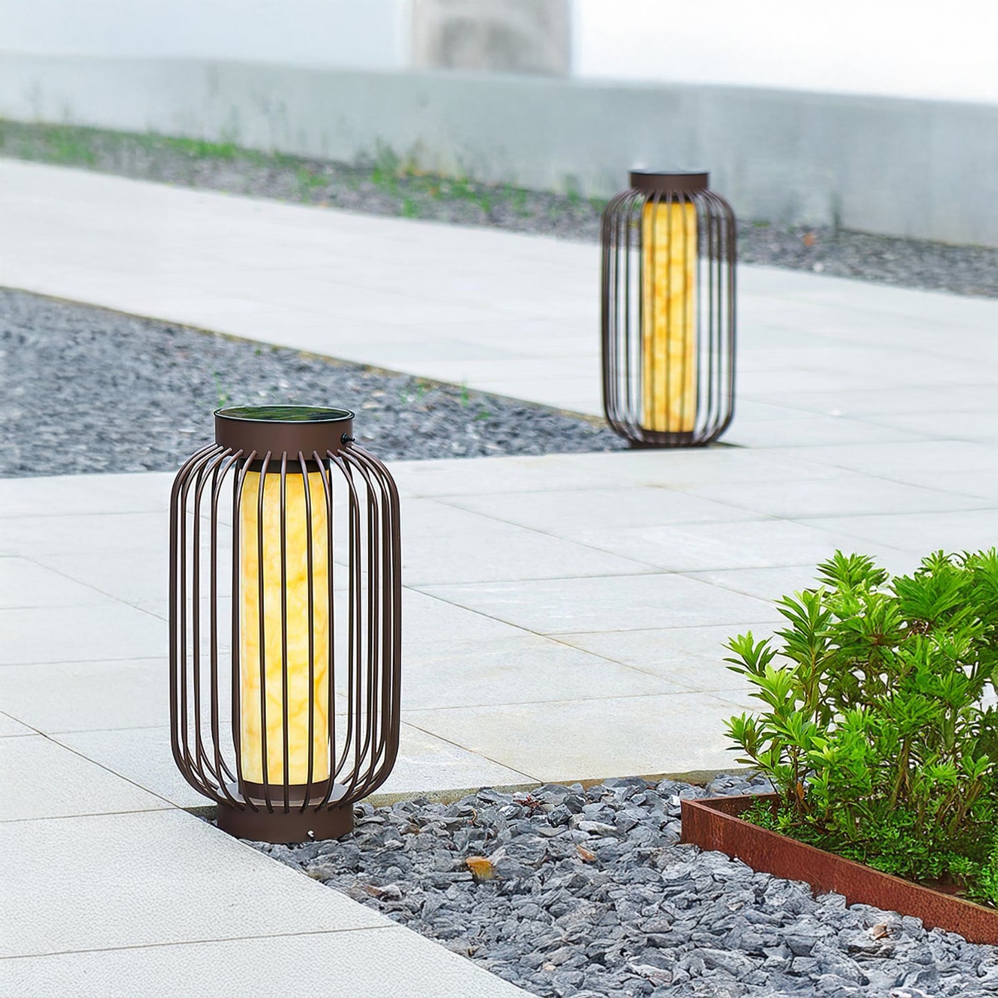 Graydon Outdoor Eclectic Metal Table Lamp