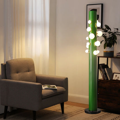 Green Apes Eclectic Crystal Floor Lamp