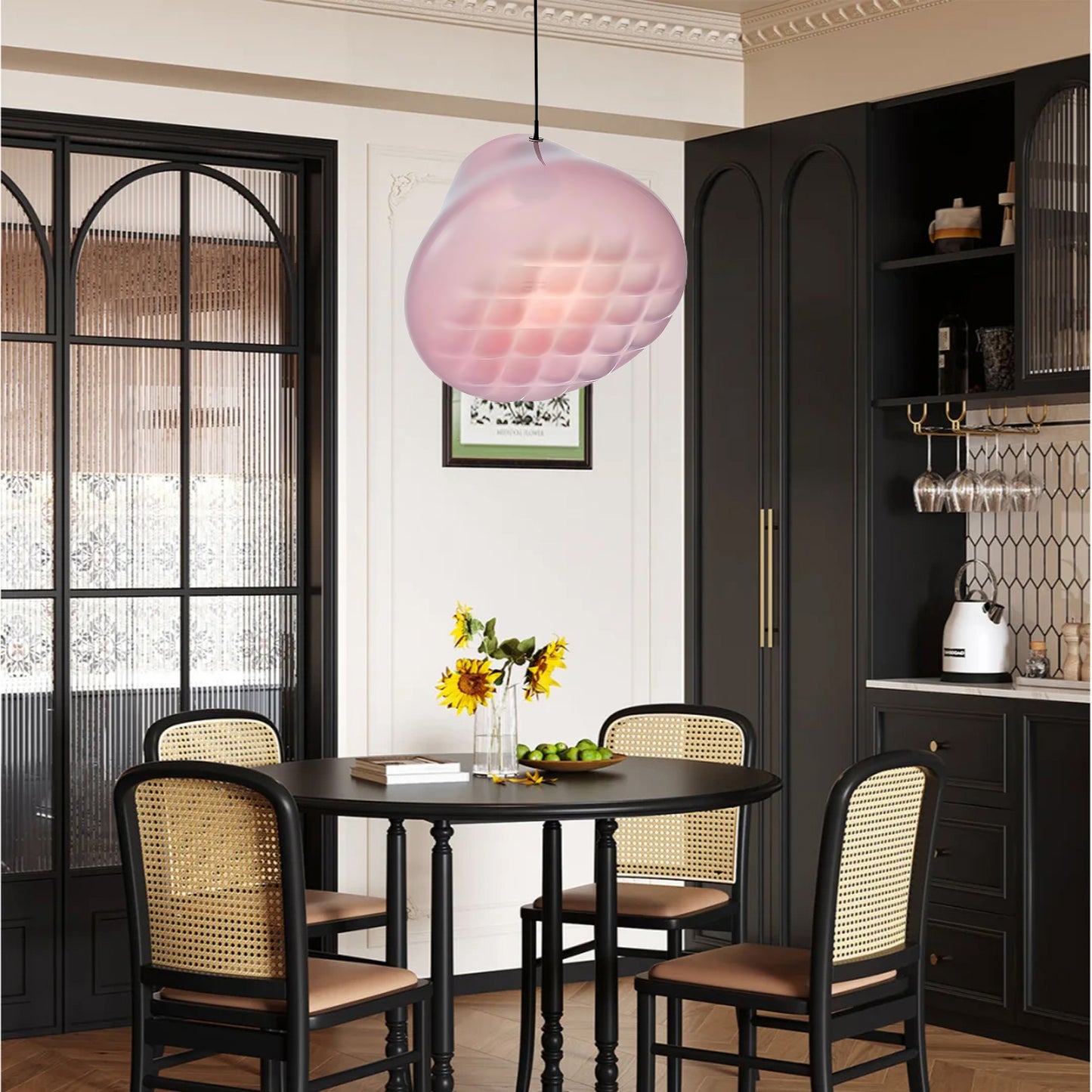 Grid Eclectic Crystal Pendant Light