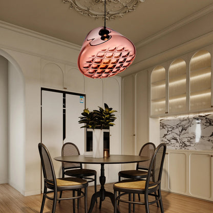 Grid Eclectic Crystal Pendant Light