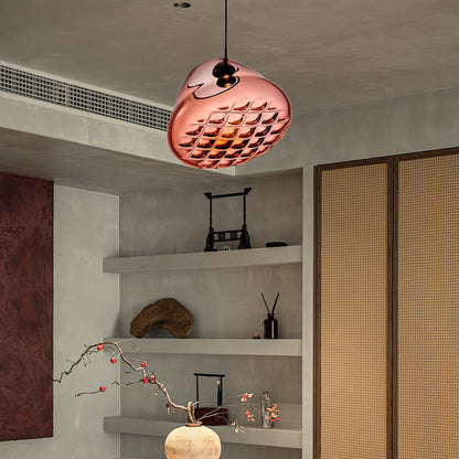 Grid Eclectic Crystal Pendant Light