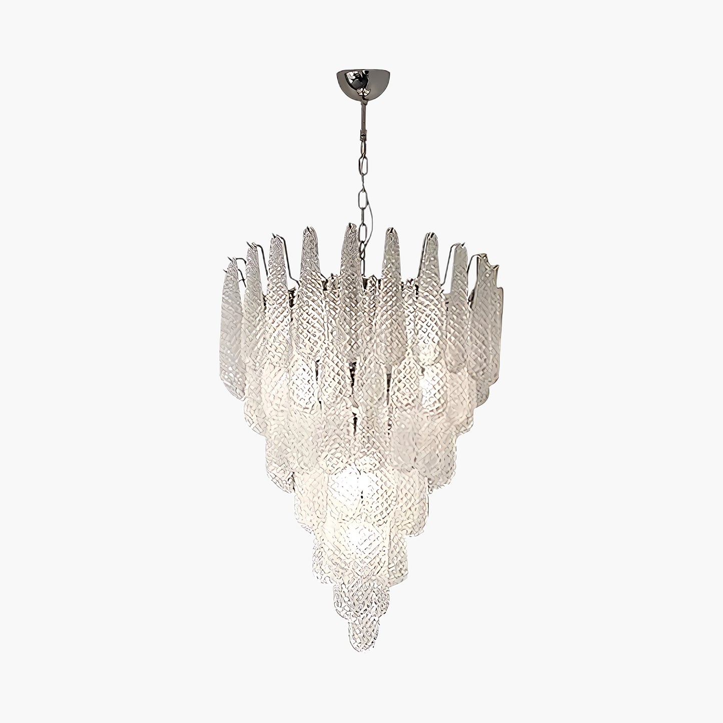 Grid Waterfall Classic Crystal Chandelier