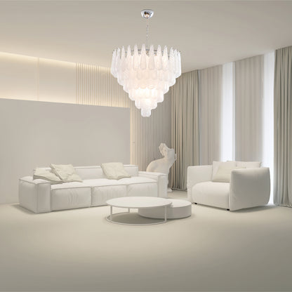 Grid Waterfall Classic Crystal Chandelier