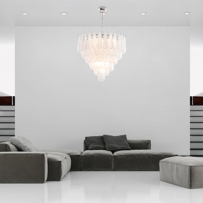 Grid Waterfall Classic Crystal Chandelier