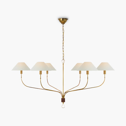 Griffin Staggered Tail Luxury Brass Chandelier