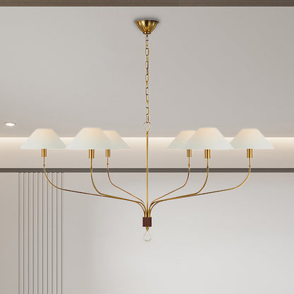 Griffin Staggered Tail Luxury Brass Chandelier