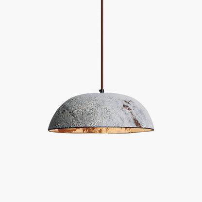 Half Dome Vintage Ceramic Modern Metal Pendant Lamp