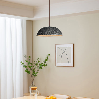 Half Dome Vintage Ceramic Modern Metal Pendant Lamp