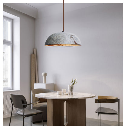 Half Dome Vintage Ceramic Modern Metal Pendant Lamp