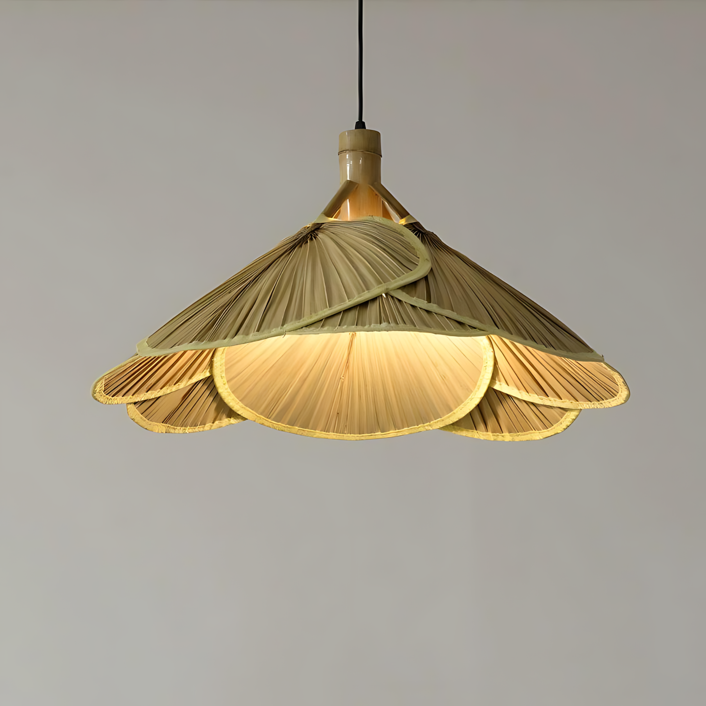 Handwoven Bamboo Zen Pendant Lamp