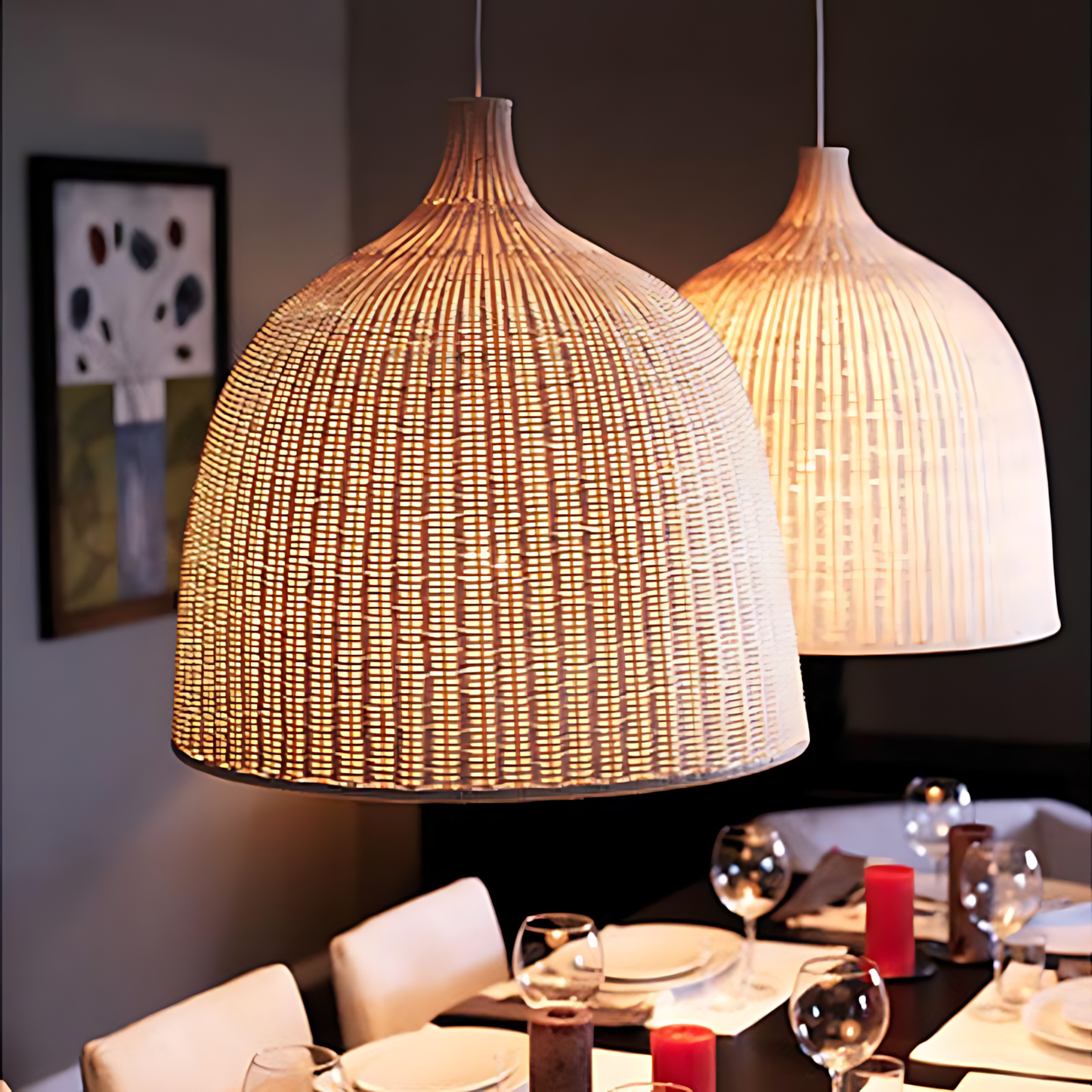 Handwoven Rattan Lounge Pendant Lamp