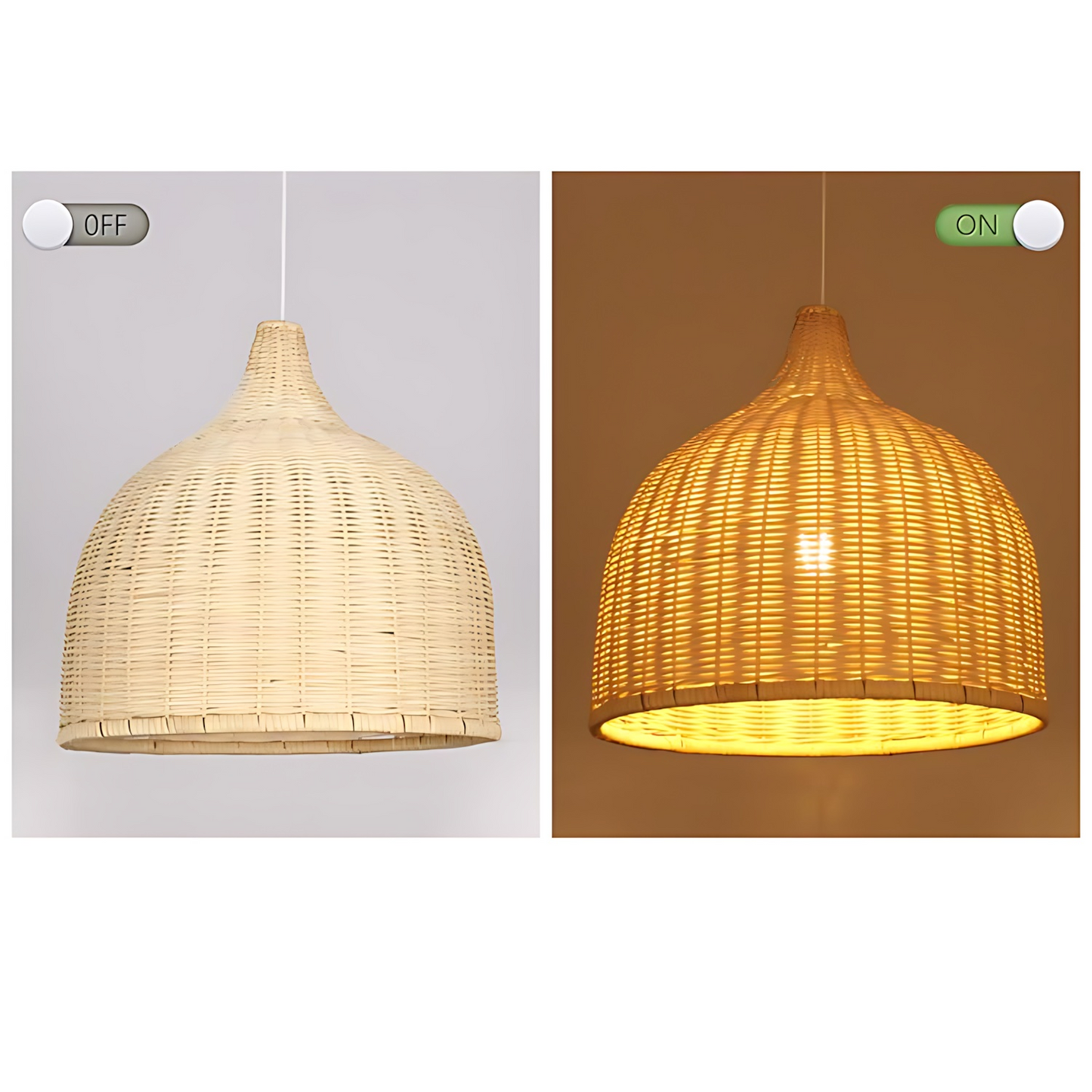 Handwoven Rattan Lounge Pendant Lamp