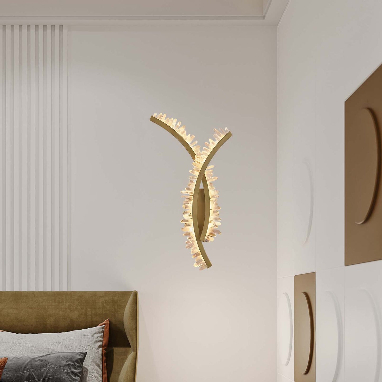 Hayes Luxury Steel Wall Light