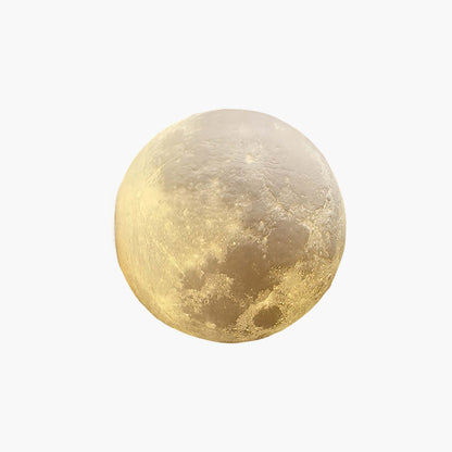 Hemisphere Moon Eclectic Metal Wall Lamp