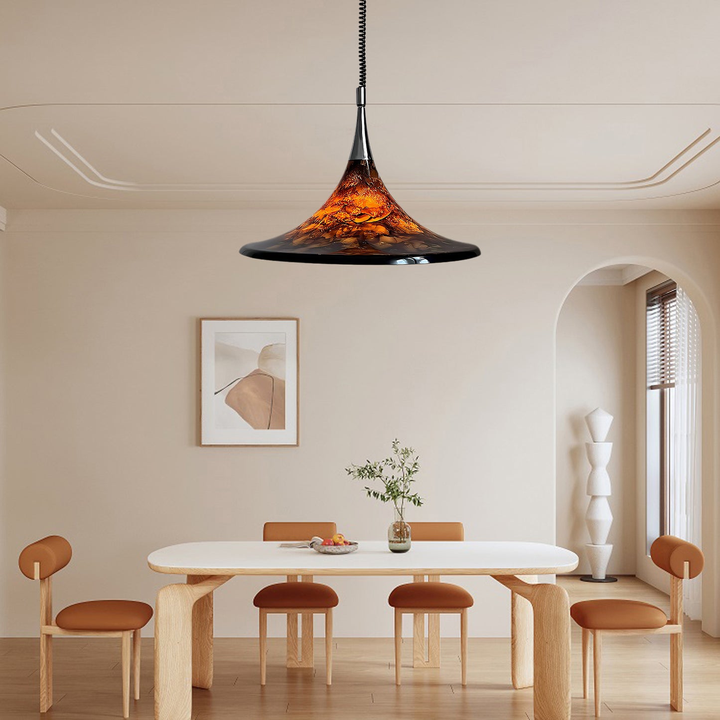 Horn of Light Modern Metal Pendant Lamp