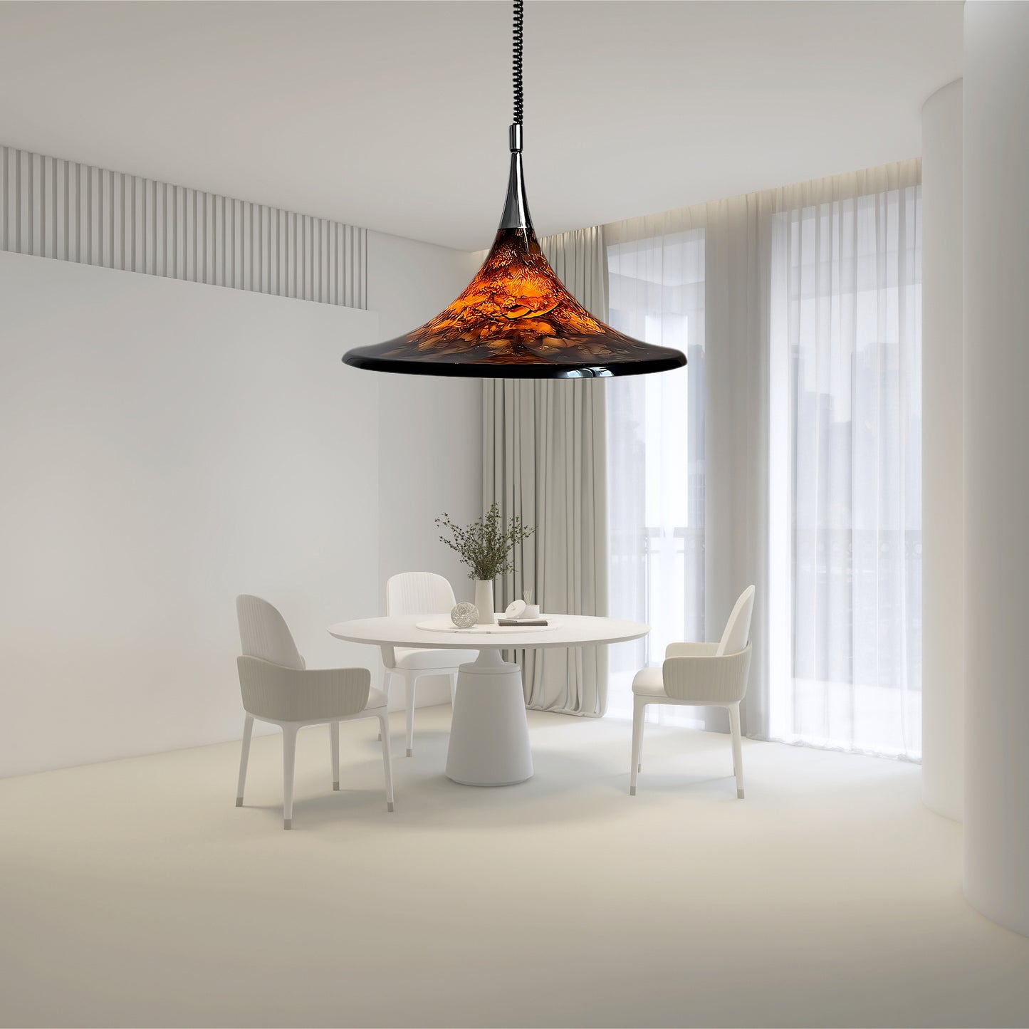 Horn of Light Modern Metal Pendant Lamp