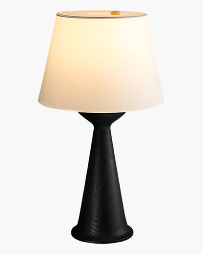 Hourglass Wood Art Deco Table Lamp