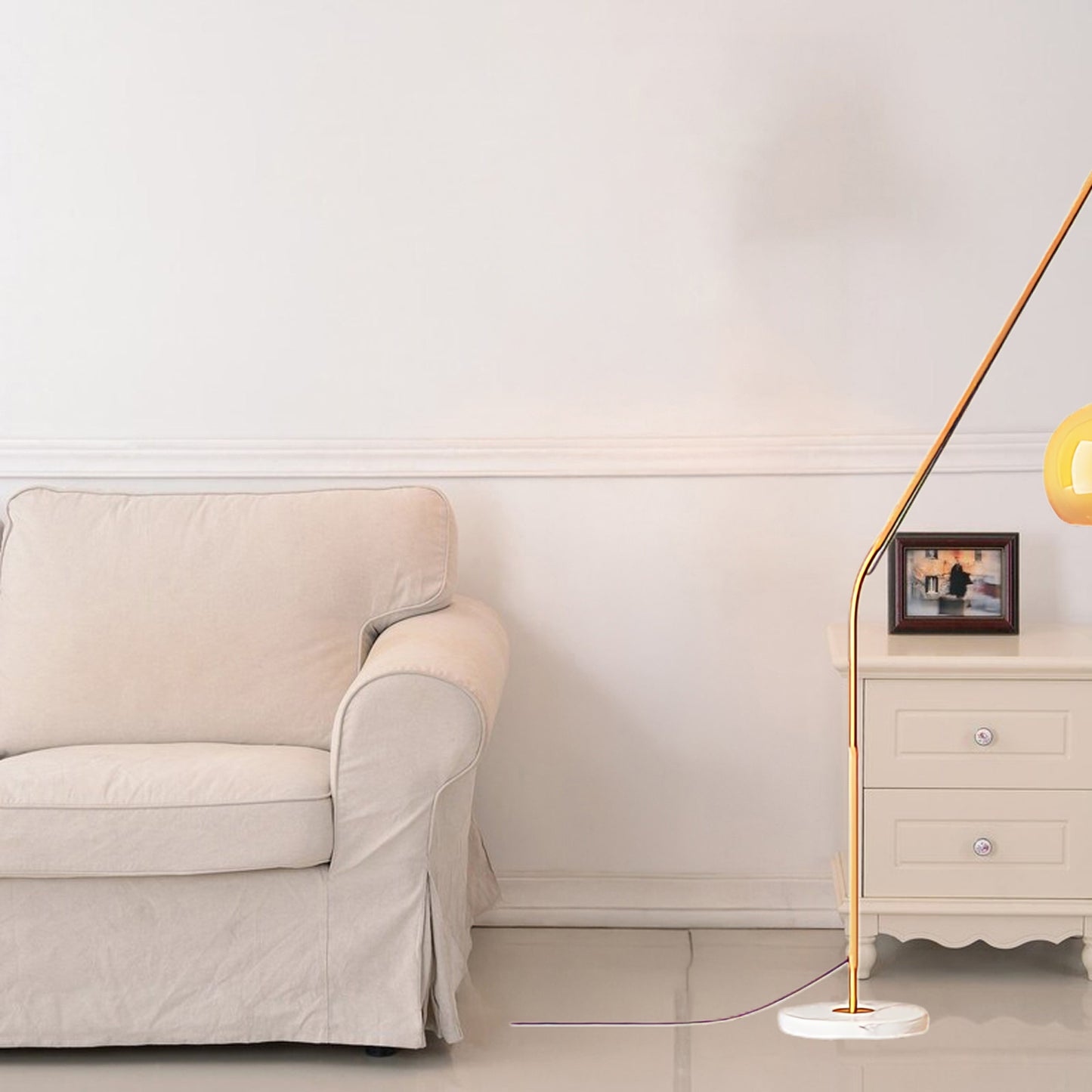 Hulusi Hanging Luxury Crystal Floor Lamp