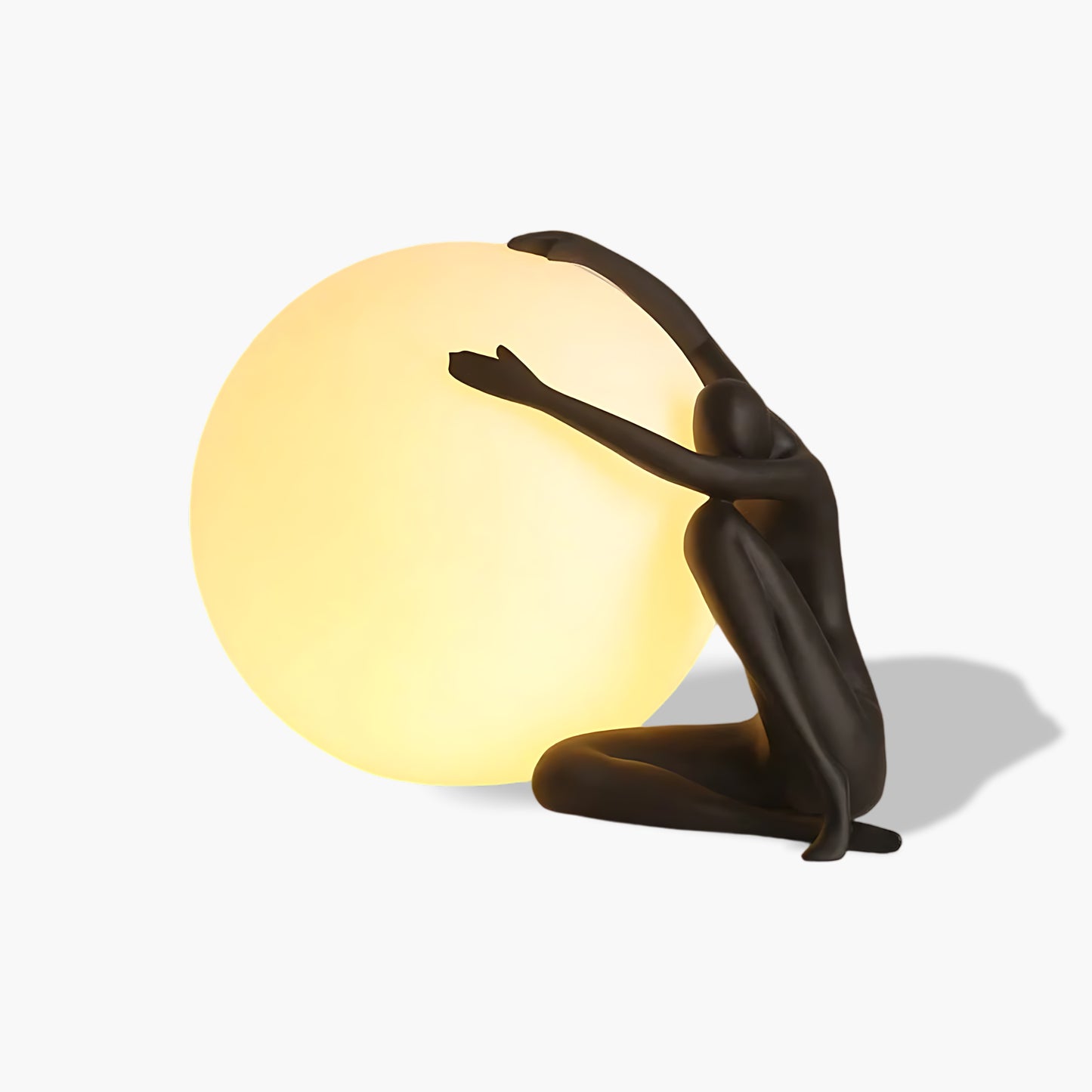 Humanoid Ball Holding Modern Material Table Lamp