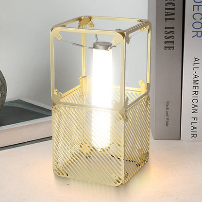 Hyperqube Art Deco Brass Table Lamp