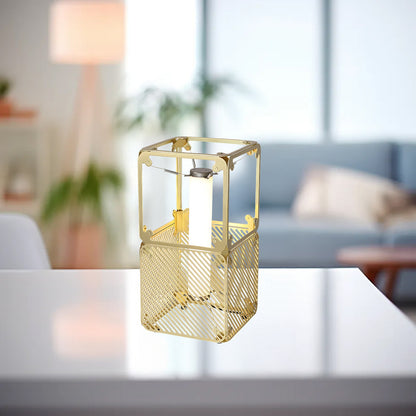 Hyperqube Art Deco Brass Table Lamp