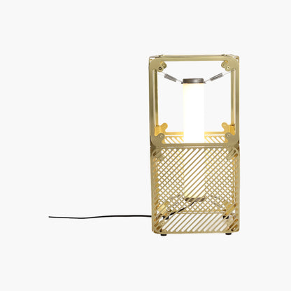 Hyperqube Art Deco Brass Table Lamp