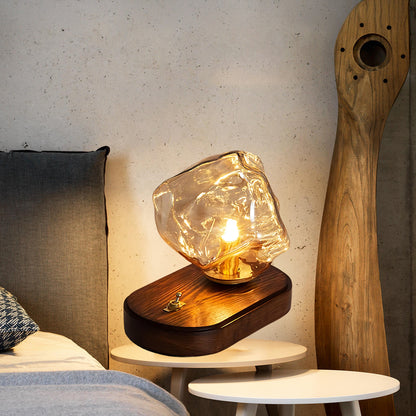 Ice Stone Eclectic Crystal Table Lamp