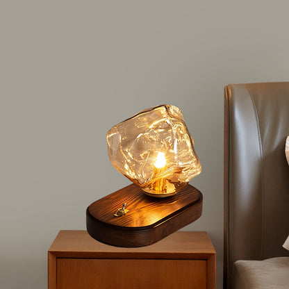 Ice Stone Eclectic Crystal Table Lamp