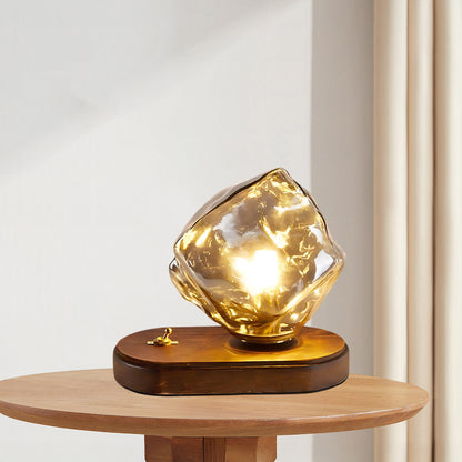 Ice Stone Eclectic Crystal Table Lamp