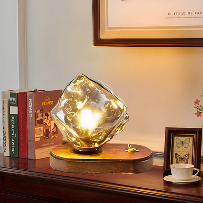 Ice Stone Eclectic Crystal Table Lamp