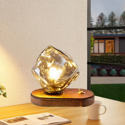 Ice Stone Eclectic Crystal Table Lamp