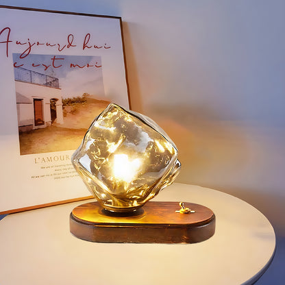 Ice Stone Eclectic Crystal Table Lamp