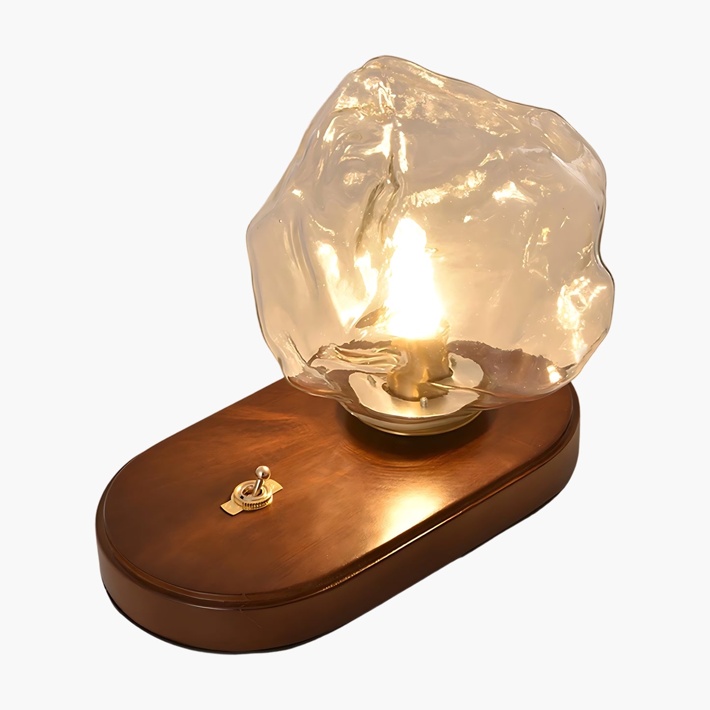 Ice Stone Eclectic Crystal Table Lamp