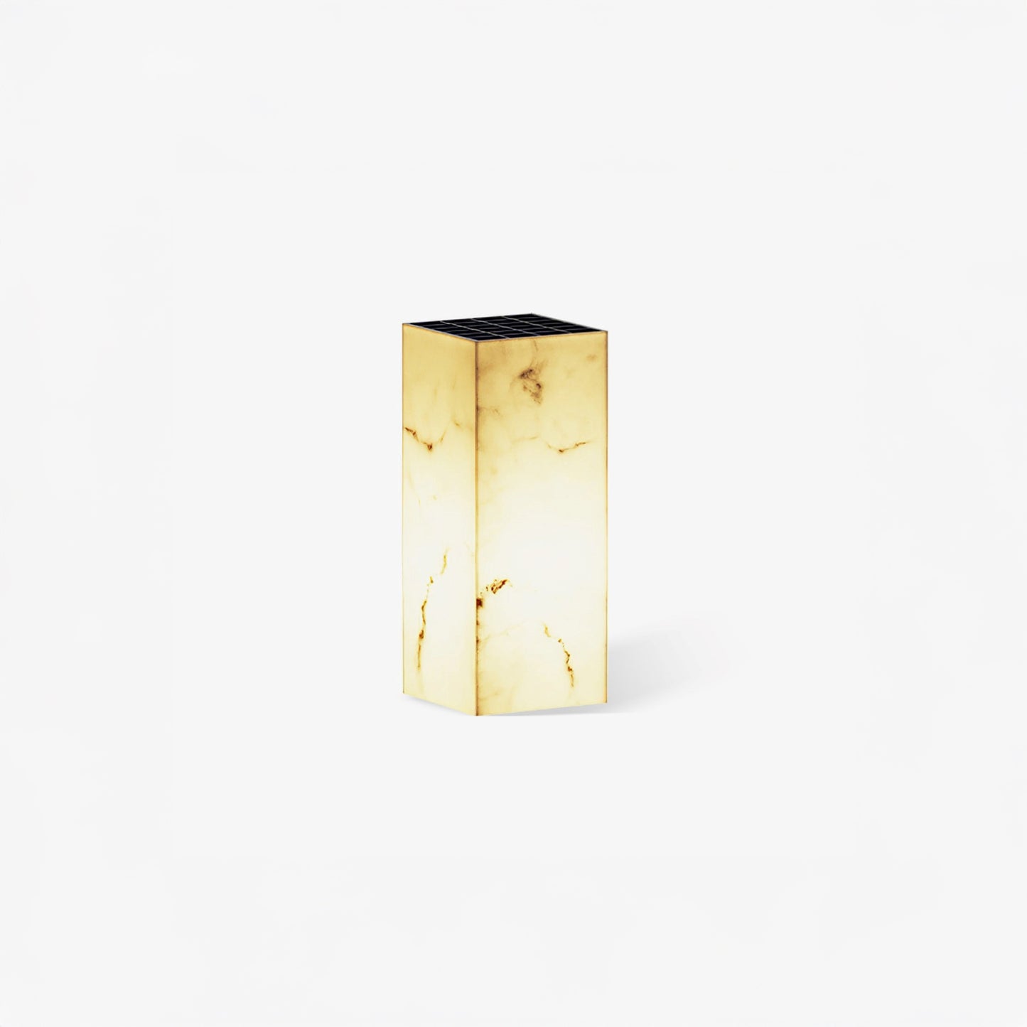 Imitation Marble Cube Eclectic Metal Outdoor Light